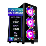 Pc Gamer Fácil Intel I3 10100f 16gb Gtx 1050ti Ddr5 Hd 1 Tb