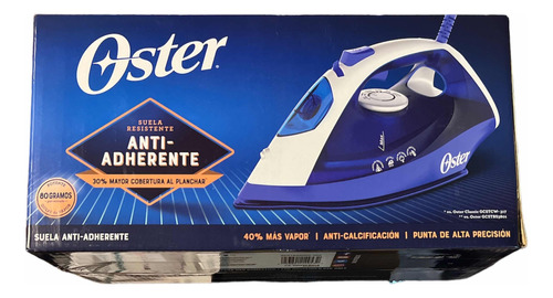 Plancha Oster Anti Adherente Suela Resistente 6003 Azul