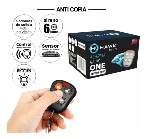 Alarma Anticlon Hawk One + Cte Cte Envio Gratis  / Tecnocar