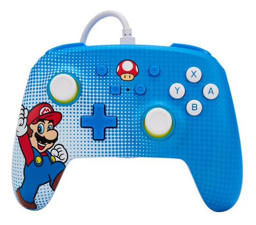 Control Alambrico Nintendo Switch Mario Pop Art Powera