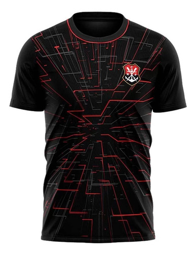 Camiseta Braziline Might Flamengo Masculino - Preto