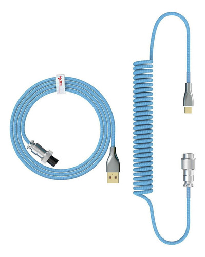 1.8m Coiled Usb Type-c Keyboard Cable For Line 1