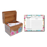 Pioneer Woman Recipe Box With Cards (50 Count Floral Re