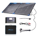 100w Solar Panel Kit Bifacial Plegable De 100 Vatios So...