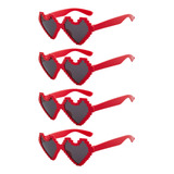 Gafas Para Parejas, Gafas En Forma De Corazón, 4 Unidades