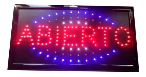 Cartel Luminoso Led Abierto 48 X 25 Cm Oferta Especial