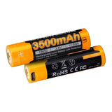 Bateria Recargable Usb Fenix 18650 3500mah 3.6v X2 Unidades