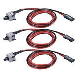 Warmstor 3 Pack 2 Pin Sw Pc Cable De Alimentación De Escrito