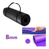 Mat Yoga Colchoneta Pilates Fitness Enrollable Gruesa 8mm