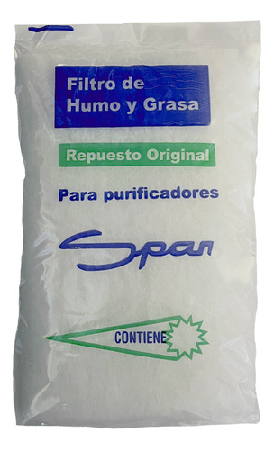 Filtro De Humo Y Grasa Para Purificador Spar Grueso