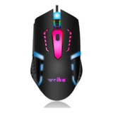 Mouse Gamer Para Jogo Com Led Óptico Colorido Usb Já! Cor Preto