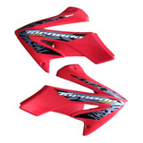 Juego Cachas Laterales Tanque Xr New Tornado Rojas C/calcos 