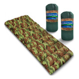 Kit Colchonete Solteiro Camuflado 2 Peças 190x60cm