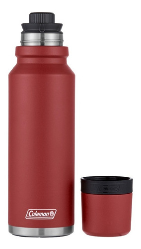 Termo Coleman Matero De Acero Inoxidable 1.2l Rojo