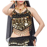 Bellylady Tribal Belly Dance Halter Banadge Bra Top Con Almo