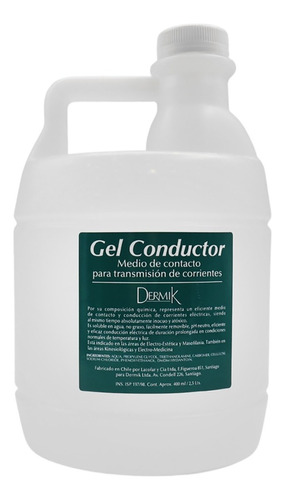 Gel Conductor Corriente Electrodos Dermik