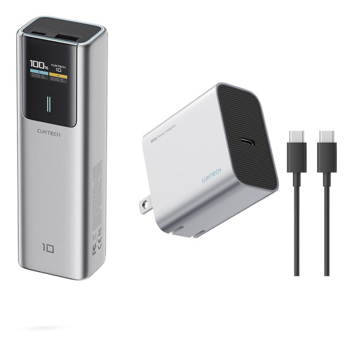 10 Banco De Energía 10,000mah 100w 65w Usb C Pd 3.0/pps Carg