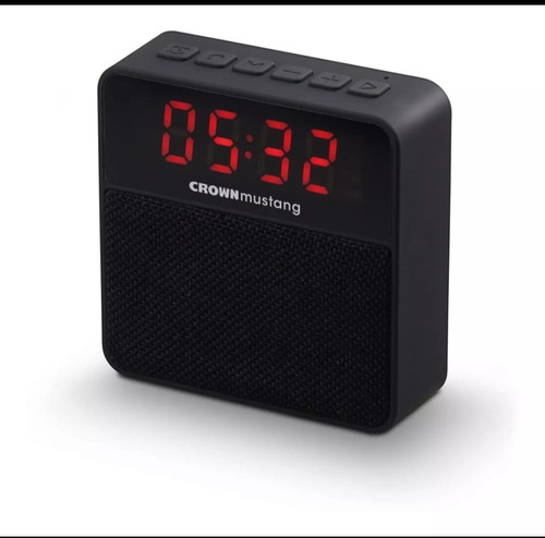 Radio Reloj Despertador Parlante Digital Crown Mustang Wake