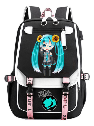 Bolsa De Ombro Com Estampa De Mangá Japonês Hatsune Miku 30l