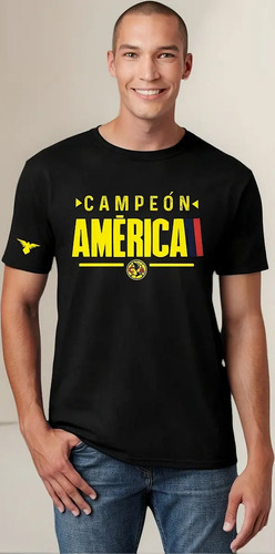 Playera Fútbol Camiseta América Hombre Campeón Ap 2023 1