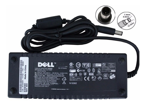 Cargador Para Dell Xps Inspiron Latitude Pa-13 19.5v 6.7a