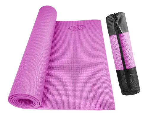 Mat Yoga Tapete Ejercicios Pilates Bolso K6 Antideslizan 5mm