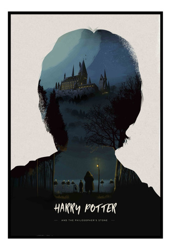Cuadro Poster Premium 33x48cm Harry Potter Piedra Filosofal