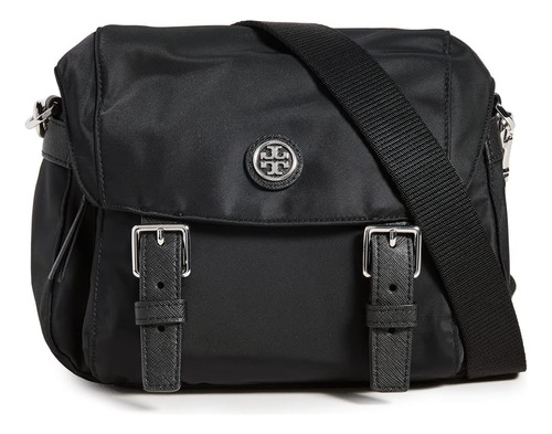 Tory Burch Virginia Messenger Pequeño Para Mujer, Negro, Tal