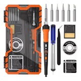 Kit De Soldador Premium, Pistola De Soldar De 60 W Con Cerám