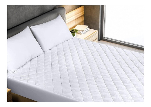 Cubre Colchon Protector Matelaseado Con Elásticos King 2x2