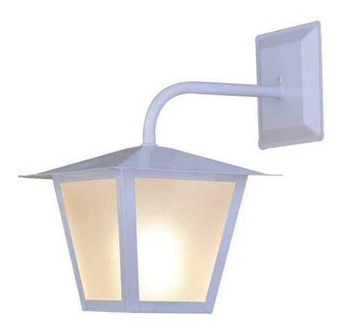 Arandela Externa Colonial Quadrada L4b Branca Cor Branco 110v/220v