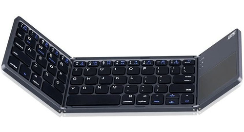 Mini Teclado Plegable Con Panel Tactil, Universal | Gris