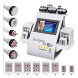 Guapashop Comercial 6in140k Máquina Mmultifuncional De Radiofrecuencia 6 En 1 Con Cavitación 40 K Lipo Láser Color Blanco 110v