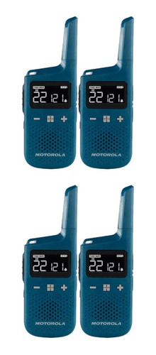 4x Walkie Talkie Handy Motorola T383 40km 22 Canales Uhf