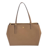 Tory Burch Emerson Moose Tan Con Herrajes Dorados Bolso Tote