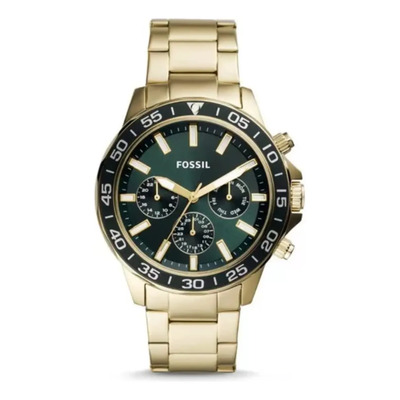 Fossil Bq2493 reloj oro verde hombre dorado | Meses sin interés