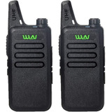 Walkie Talkie Wln Kd-c1 Mini Uhf 400-470mhz Radio Dos Vías Color Negro