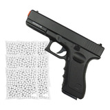 Pistola Airsoft Full Metal Glock V20 + 3000 Munições 0,20g