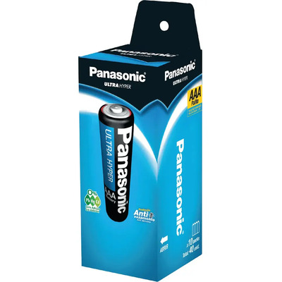 Pilha Comum Panasonic AAA - tubo c\u002F40 unidades | MercadoLivre