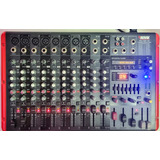 Consola Novik Nvk 1200p Usb 12 Canales Powered Mixer Excelte