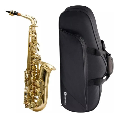 Saxofone Alto Eb Harmonics Has-200l Laqueado Soft Case Doura