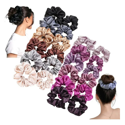 Novedad 2026 - 24pzas Scrunchies Donas Para Cabello