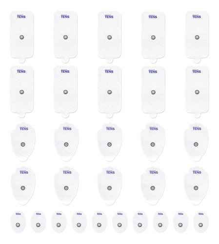 Electrodos Tens Calidad Premium, Surtido De 30 Unidades