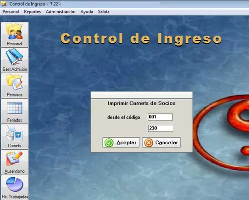 ***demo*** Software Para Control De Ingreso De Personal