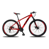 Bicicleta Aro 29 Ksw 27v Acera,/k7 19  Vermelho/preto