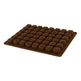 Silicona M Con 48 Orificios Numéricos Para Tartas De Chocola