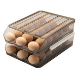Caja Contenedor Organizador Refri Porta 36 Huevos Huevera 