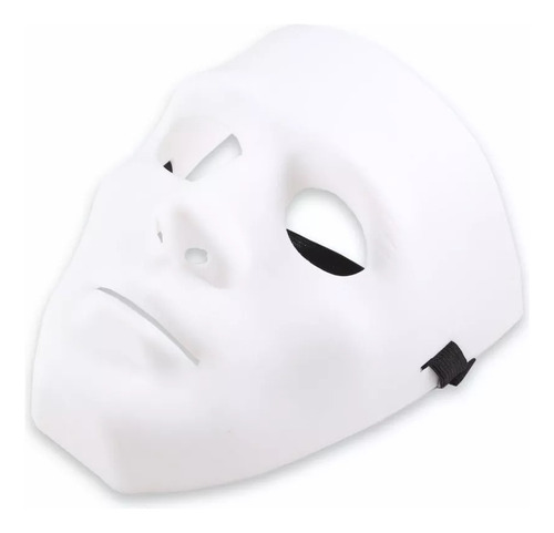 Máscara Branca Sem Face Para Fantasias Carnaval Halloween 
