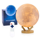Lámpara De Luna Control Deslizante 18 Colores 5.95 Cm