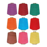 Kit 6 Barbante Colorido / Cru 1kg Várias Cores Croche